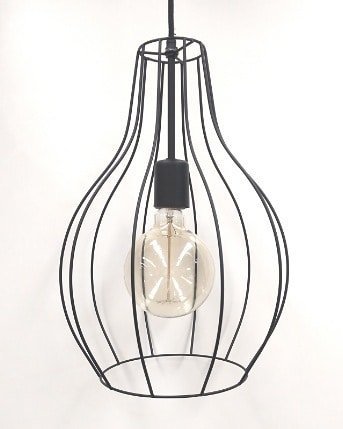COLGANTE GOTA CHICA 1 LUZ NEGRO 1401/NG
